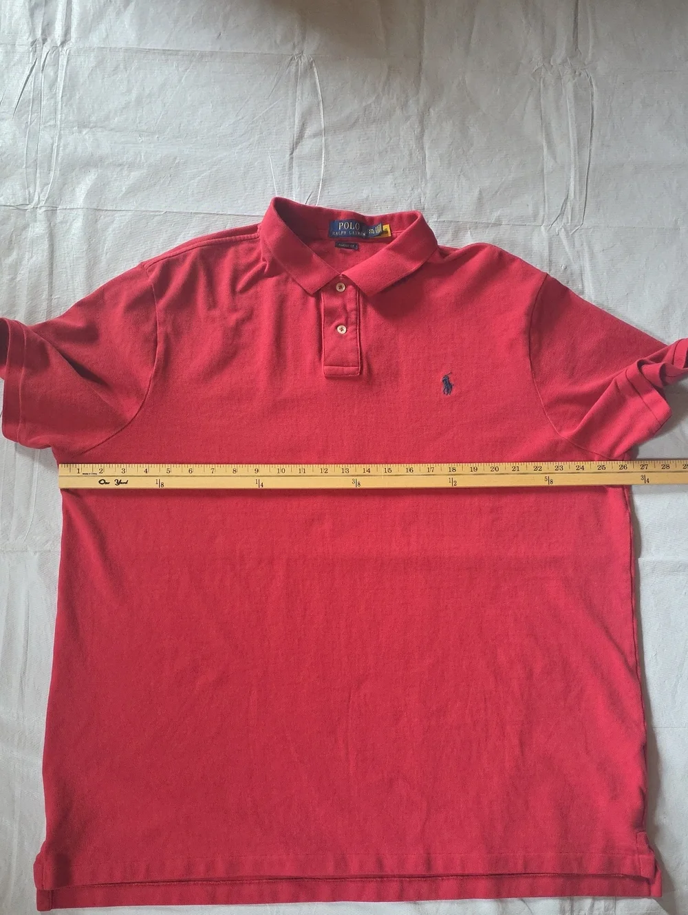 Polo Ralph Lauren Men's Short Sleeve Polo Dark Pink XXL